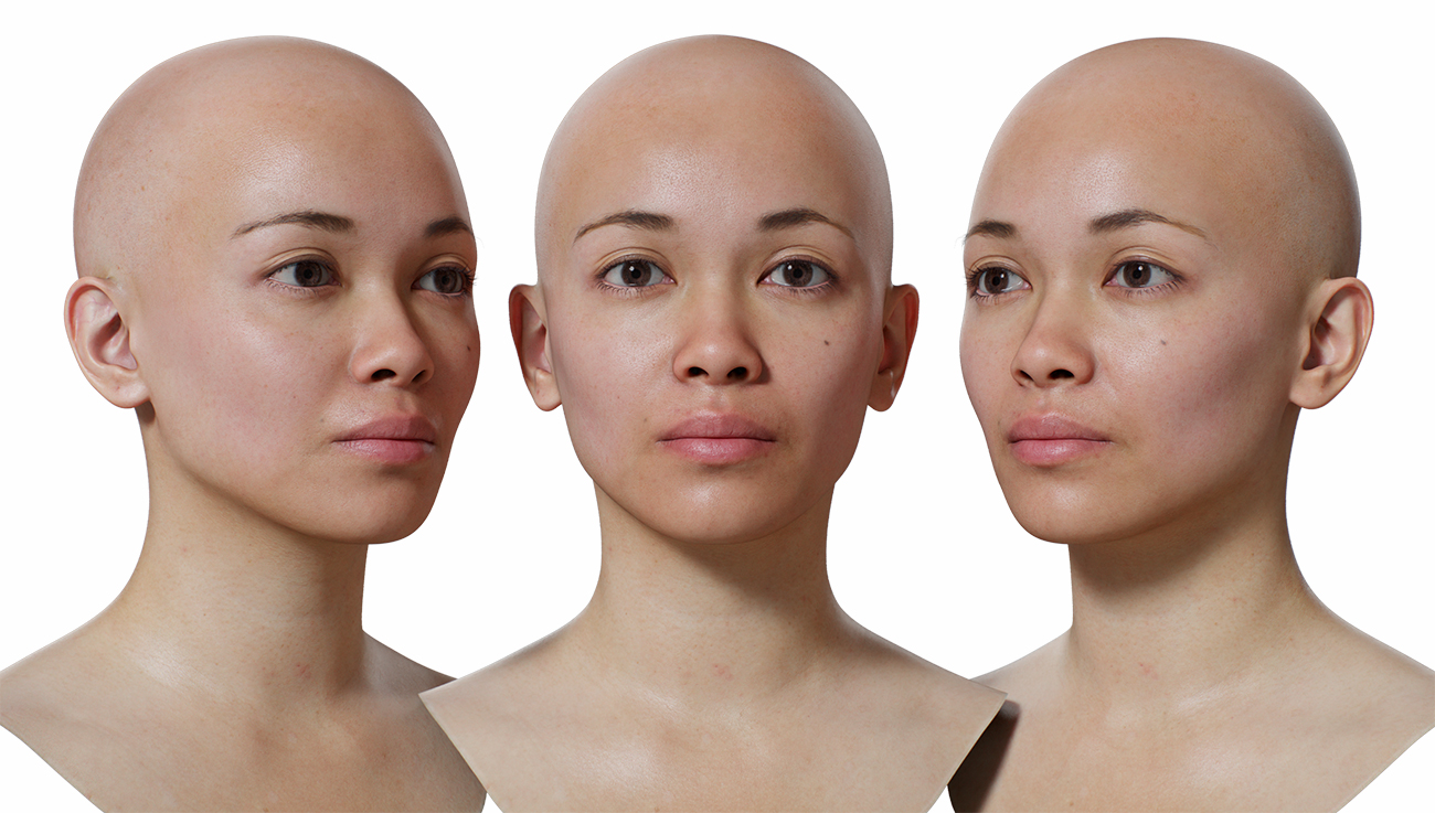 Download realistic 3d head models